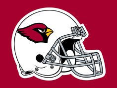 a football helmet with a cardinal on it