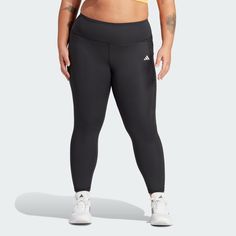 adidas Shop the Optime Full-Length Leggings (Plus Size) - Black at adidas.com/us! See all the styles and colors of Optime Full-Length Leggings (Plus Size) - Black at the official adidas online shop. Adidas Logo Leggings For Jogging, Stretch Adidas Logo Leggings For Jogging, Adidas Logo Stretch Leggings For Athleisure, Adidas Stretch Leggings For Jogging, Stretch Athleisure Leggings With Adidas Logo, Adidas Sportswear Leggings For Jogging, Stretch Adidas Bottoms For Gym, Adidas Stretch Workout Bottoms, Adidas Stretch Bottoms For Gym