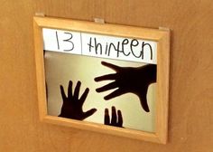 an image of handprints on the door to someone's house with their hands