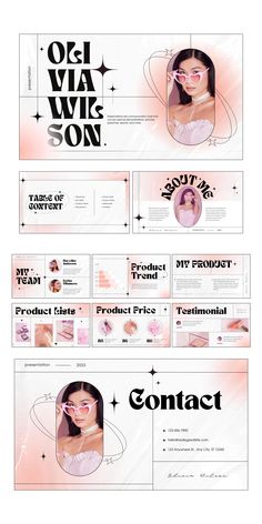 Pink And White Gradient Fashion Cosmetic Presentation | Instagram Templates Story by Lucostora Media Instagram Post Minimalist, Google Sites Ideas Aesthetic Portfolio, Canva Cute Templates, Aesthetic Canva Poster, Canva Post Ideas, Gradient Web Design, Canva Slide Ideas, Simple Portfolio Design, Canva Presentation Ideas