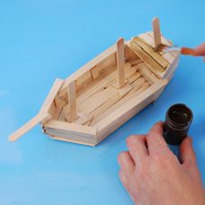 Wood Stick Ship - Craft Project Ideas