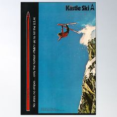 High-quality posters to hang in dorms, bedrooms or offices. Multiple sizes are available. Printed on 185gsm semi gloss poster paper. Additional sizes are available. Vintage Kastle ski poster released for the USA! Check out my Redbubble page to check out other sweet ski ads just like this! 80s Ski Lodge, Ski Lodge Party, Ski Poster, Retro Ski, Ski Posters, Ad Poster, Vintage Patagonia, Ski Lodge, Ad Art