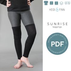 the leggings are designed to look like they have been worn in different colors