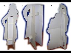 three different views of an open and closed toilet paper dispenser with instructions