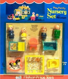 the play family nursery set is in its package