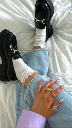 Growth era 🥹🥰 Fashion Shoes Aesthetic, Lofars Shoes Outfit, Cute Shoes To Wear With Dresses, Lufer Shoe Outfit, Lofers For Girl, Loferebi Shoes Outfit, Outfits For Loafers, Lofar Shoes Outfit, Aesthetic Shoes Women