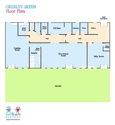 the floor plan for an office building