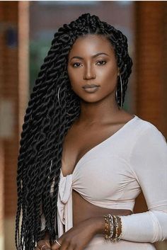 Afro Twist, Big Box Braids Hairstyles, Marley Hair, Braids Hairstyles Pictures, Twist Braid Hairstyles, Hair Twist Styles, African Braids Hairstyles, American Woman, Locs Hairstyles