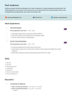 java developer resume sample Writing A Resume, Java Programming Tutorials, Spring Framework, Java Developer, Java Programming Language, Test Plan, Java Programming, Software Developer, Template Google