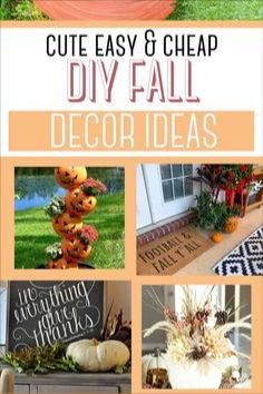 an easy and cheap diy fall decor idea