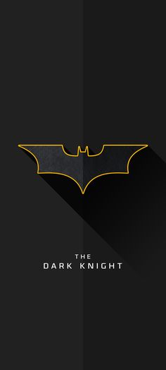 the dark knight logo on a black background