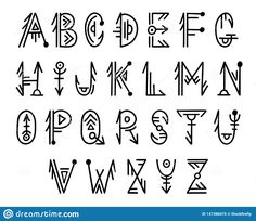 the alphabet and numbers are hand drawn in black ink on white paper, which is also used