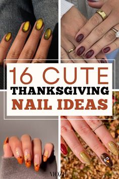 Thanksgiving Fall Nails Acrylic, Acrylic Thanksgiving Nails, November Fingernails, Nails Design Thanksgiving, Chic Thanksgiving Nails, Thanksgiving Nails Acrylic Simple, Sparkly Thanksgiving Nails, Diy Thanksgiving Nails Easy