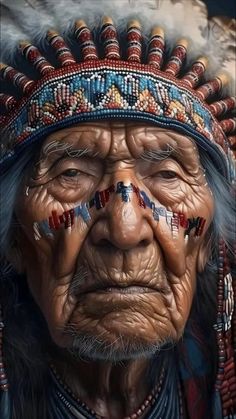 Photorealistic Portraits, American Indian Artwork, Native American Tattoos, Realistic Photos, Crusader Knight, Men With Grey Hair