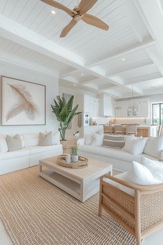 ♥ Dreaming of a cozy coastal living room in California? 🌊✨ Explore the charm of this modern and elegant space, perfect for those seeking inspiration for their own coastal oasis. From white coastal living rooms to boho coastal living rooms, find your perfect mix of calm and contemporary here. 💙🌿 #coastallivingrooms #californialivingrooms #modernlivingroom #livingroominspo #homedecorideas Coastal Interior Living Room, Living Room Design Coastal, Tv Wall Design Coastal, Contemporary White Living Room, Coastal Hotel Design, Costal House Aesthic, Modern House Design Interior 2024, Hamptons Style Decor Living Rooms, California Style Living Room