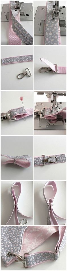 the instructions for how to tie a necktie on a sewing machine are shown here