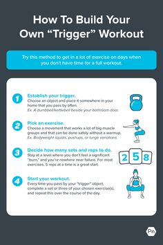 how to build your own trigger workout info sheet with instructions on how to do it