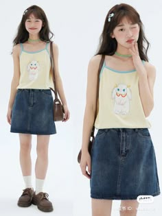 Igari Clothes Style, Shojo Manga Outfits, Loose Feminine Outfits, Summer Outfit Japanese, Japanese Style Outfits Casual, Cute Japanese Outfits Casual, Igari Fashion Style, Girly Japanese Fashion, Sixth Dimension Outfits