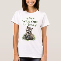 A Little Wild One Is On The Way Mommy-to-be T-Shirt Wild One, Fashion Clothes Women, Clothing And Shoes, The Way, Womens Shirts, Baby Shower, Created By, Top Outfits