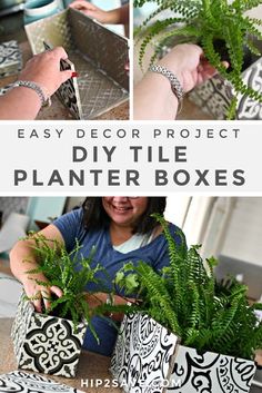 the diy planter boxes are easy to make and perfect for any home decor project