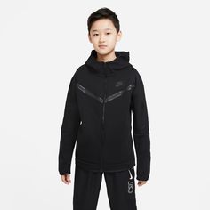 Nike Sportswear Tech Fleece, Tech Fleece Hoodie, Kids Sportswear, Nike Tracksuit, Adidas Tracksuit, Nike Tech Fleece, Boys Nike, Nike Tech, Nike Kids