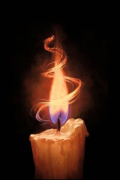 Fire Aesthetic Drawing, Art That Makes You Feel, Dark Fire Aesthetic, Light Illustration Art, Fire Wallpaper Aesthetic, Fire Astethic, Lighting Drawing, Fire Candle, Flame Art