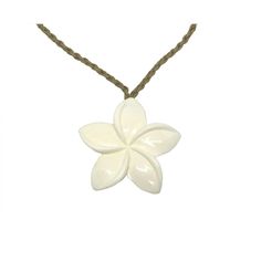 PRICES MAY VARY. Made in Hawaii. 1 1/2 inch in height. This is a beautifully hand-crafted pendant made of natural white water buffalo(Bubalus bubalis) bone in Hawaiian plumeria flower design.. Skillfully wrapped, on a 28" natural braided cotton cord necklace with bone bead adjustable sliding knot to any length you need. Hawaiian jewelry hand carved buffalo bone plumeria flower pendant from Hawaii. Made in Hawaii. This is a beautifully hand crafted pendant made of natural white water buffalo(Buba Flower Shaped Natural Jewelry For Gift, Flower Shaped Natural Color Jewelry For Gifts, Natural Color Flower Jewelry For Gifts, White Adjustable Flower Pendant Necklace, Cotton Cord Necklace, Hawaiian Plumeria, Hawaii Jewelry, Hawaiian Jewelry, Bone Necklace