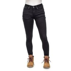 Look and feel good on the job in the Ridgecut Women's Mid-Rise Flex Denim 5-Pocket Skinny Jeans. These skinny jeans will be a versatile staple in your closet, combining the perfect amount of style and functionality. These jeans are durably made to withstand wear and tear and feature a 5-thread safety stitch at the side seams of the pants for added strength. Five pockets along with a hammer loop allow for plenty of room to store your tools, phone and accessories. Add these skinny jeans to your wo Leg Machines, Farm Clothes, Work Jeans, Tractor Supply, Work Wardrobe, Plus Size Jeans, Pocket Jeans, Short Pants, Mid Rise