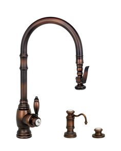 an old fashioned kitchen faucet with two handles