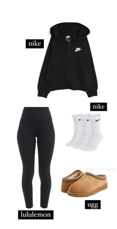 What To Wear To School Winter, Cute Fits For School Winter, All Black Comfy Outfit, Friday Outfit Ideas, Baddies Hairstyle, Look Legging, Outfits For School, Mode Zara, Clothing Winter