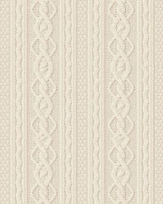 a white knitted fabric textured with small, wavy lines and braided edges