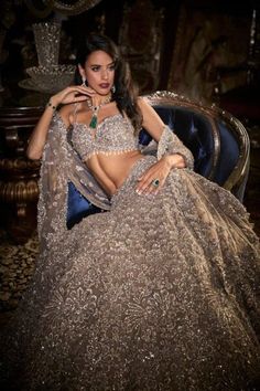 Grey Lehenga, Sequin Lehenga, Cancan Lehenga, Blouse Pictures, Lehenga Dupatta, Padded Blouse