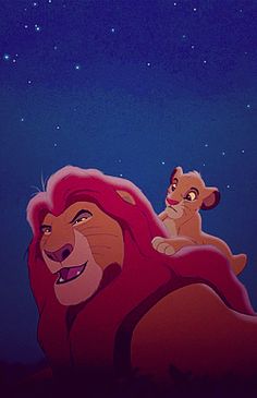 the lion king and simba from disney's live - in - the - wild