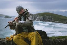 Dingle-Fisherman-playing-music Fisherman Clothing, Fisherman Aesthetic, Sailor Aesthetic, Dingle Ireland, Irish Fisherman, Captain Costume, Song Of The Sea, Lighthouse Keeper, Sea Captain