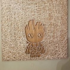 Baby Groot String Art 16"x16" by StringsAttachedDawn on Etsy Disney String Art, String Art Patterns Templates, Fundraising Crafts, Fourth Of July Crafts For Kids, Printable String Art Patterns, String Art Templates, String Art Ideas, Nail String, String Wall Art