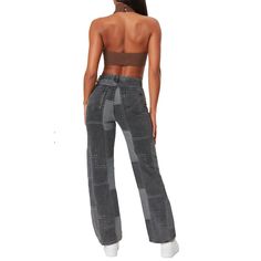 Non stretch denim material Inseam on size small: 81 cm Size and Fit: Fits true to size Model height 5'9" wearing size XS Stitch Jeans, Denim Material, Jeans Black, Black Media, Model Height, Stretch Denim, Black Jeans, How To Wear, Black