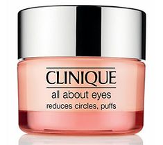 Clinique's best-selling eye treatment formula helps diminish the look of under-eye circles, shadows, puffs, and fine lines over time.  The lightweight, non-creep, cream/gel formula helps immediately brighten the eye area while minimizing the appearance of fine lines. It also helps to hold eye makeup in place, so it wears longer and looks better. Allergy tested. 100% fragrance free. Ophthalmologist tested.  How do I use it: Use morning and night after the 3-Step Skin Care routine. Apply sparingly Moisture Surge, Hydro Boost, Clinique Moisture Surge, Clinique Moisturizer, Undereye Circles, Happy Skin, Aftershave, Sun Damage, Beauty Blender