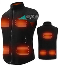 the heated vest is being used to heat up and protect it from sunburns