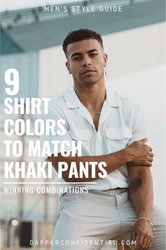 Khaki pants are a versatile and timeless staple in any man’s wardrobe. Read the article on how to style khaki pants with colored shirts for every occasion. Khaki Pants Outfit Men Formal, Khaki Pants Outfit Men Casual, How To Style Khaki Pants, Khaki Jeans Outfit, Style Khaki Pants, Khaki Pants Outfit Men, Work Pants For Men, Fitted White Shirt, Khaki Pants Outfit