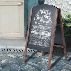 This folding and erasable chalkboard is perfect for jotting down and displaying important reminders and keeping friends, family members, and customers informed about upcoming events. The black chalkboard surface provides the perfect contrast to white and colored chalk so your messages are easy to read, and the wood frame and curving unique arch shape add a dash of style to any space. It is your best choice for your home ,office , retail store ,restaurant or cafe to advertise happy hours ,promoti Wedding Signage Chalkboard, Chalkboard Stand, Colored Chalk, Sandwich Board, Menu Boards, Black Chalkboard, Framed Chalkboard, Directional Signs, Menu Board