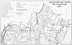 an old map of the woodford and north walhamstow, hampshires