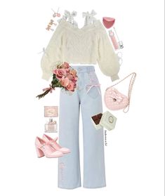 Hf Twitter, Coquette Fashion Outfit, Feminine Aesthetic Outfits, Clothes Coquette, Aesthetic Chanel, Collage Fashion, Coquette Clothes, Cute Date Outfits, Bags Makeup