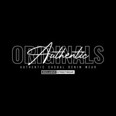 an old black and white logo with the words,'animals authentic casual draw wear '