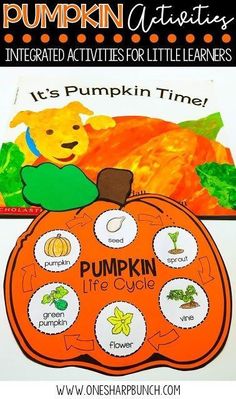 an orange pumpkin themed activities for little learning