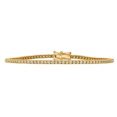 1.00 Carat Natural Diamond Tennis Bracelet G SI 14K Yellow Gold 7''   100% Natural Diamonds, Not Enhanced in any way Round Cut Diamond Tennis Bracelet  1.00CT G-H  SI   14K Yellow Gold, prong style  7 inches in length 2 mm in width 92 diamonds B5886-1I-y   ALL OUR ITEMS ARE AVAILABLE TO BE ORDERED IN 14K WHITE, ROSE OR Gemstone Diamond Ring, Diamond Jewelry Store, Diamond Tennis Bracelet, Luxury Diamonds, Jewelry Lookbook, Sapphire Diamond Ring, Engagement Ring Cuts, Tennis Bracelet Diamond, Best Diamond