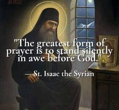 an image of st basil the great with quote about prayer and saint benedict's message