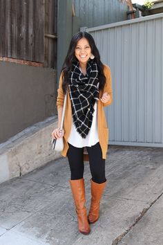 Outfit With Long Cardigan, Long Cardigan Outfit, Mode Ab 50, Winter Mode Outfits, Purse Outfit