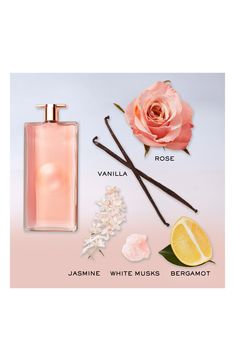 What it is: A refill of Lancôme's fragrance made by women for women, with fresh notes of bright citrus, clean rose, spotless jasmine, white musks and vanilla.Fragrance story: At the core of this fragrance stands the most noble and iconic perfume ingredient, the rose. Jasmine absolutes accompany this unique rose scent to create a clean, intense softness which blooms gracefully. Enveloping the fragrance like a cocoon, notes of bergamot explode with juicy pear and a touch of pink peppercorn. Style: Jasmine White, Scented Body Lotion, Pink Peppercorn, Allure Magazine, Rose Scent, Extraordinary Moments, Unique Roses, Vanilla Fragrance, Rose Scented Products