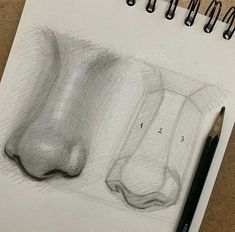 a pencil drawing of two feet and one foot in the process of being sketched