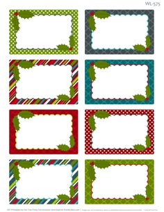 handmade with love gift tags in red, green and blue printables for christmas